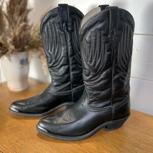 BULLRIDER – Black Leather Western Boots – Size 8½ (Men’s)
